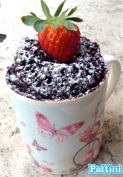 Chocolate Mug Cake Torta in tazza al microonde Pattìni