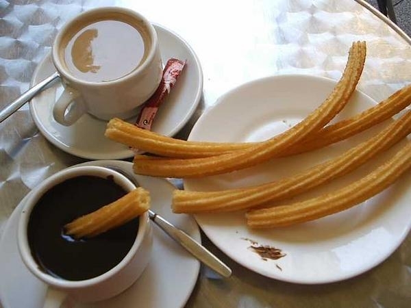 churros e cioccolata