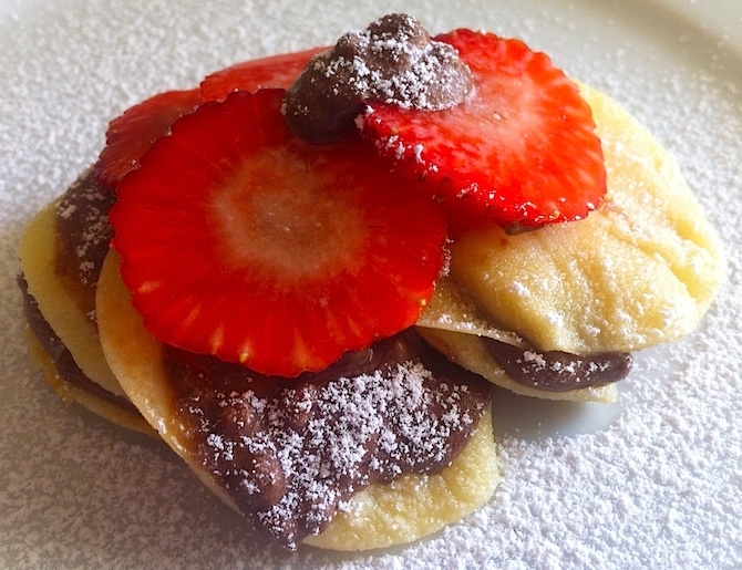 Ricetta crepe con fragole e cioccolato Dolci Pattìni