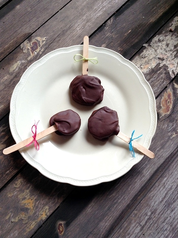 Lollipop con kiwi e cioccolato Dolci Pattìni