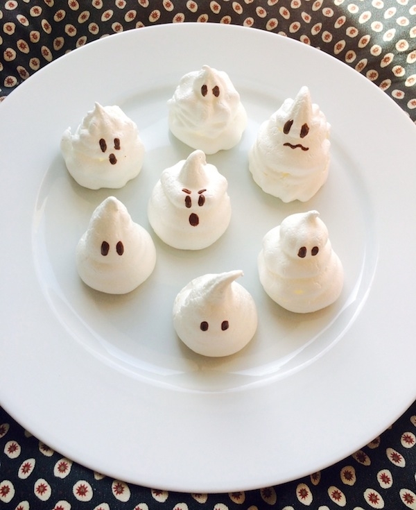 Ricetta veloce per Halloween fantasmi di meringa Dolci Pattìni