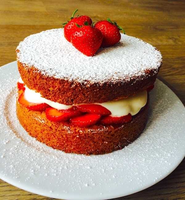 	Ricetta torta di compleanno con Panna e fragole Dolci Pattìni