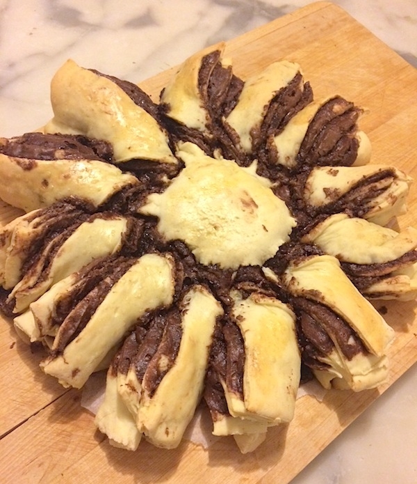 Pan brioche ripieno di crema al cioccolato per Dolci Pattìni