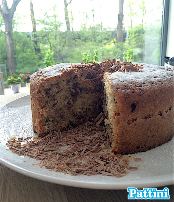 Ricetta della torta con gocce di cioccolato di Dolci Pattìni