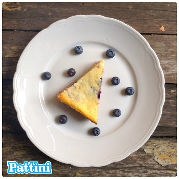 Cheesecake al limone con mirtilli per Pattìni