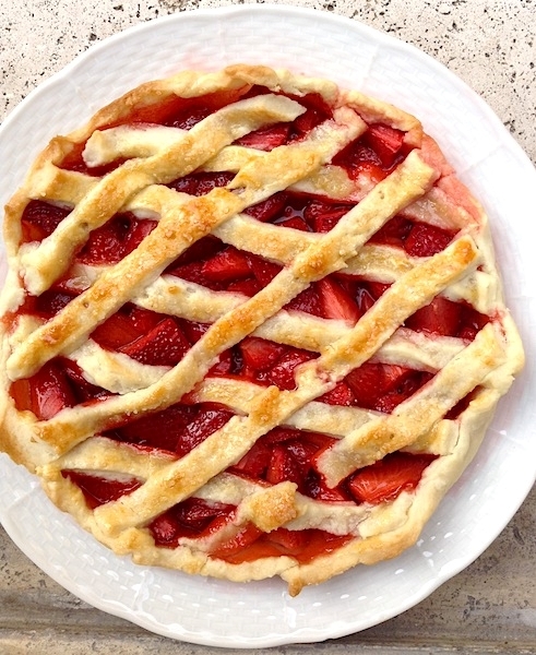 Crostata di fragole fresche Pattìni