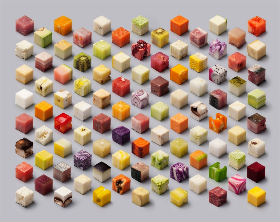 Cibo cubico: l’idea geniale a metà tra design e cucina