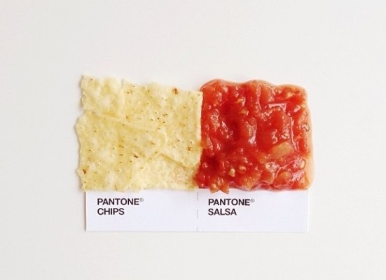 Pantone food: cibo abbinato e…quadrato!