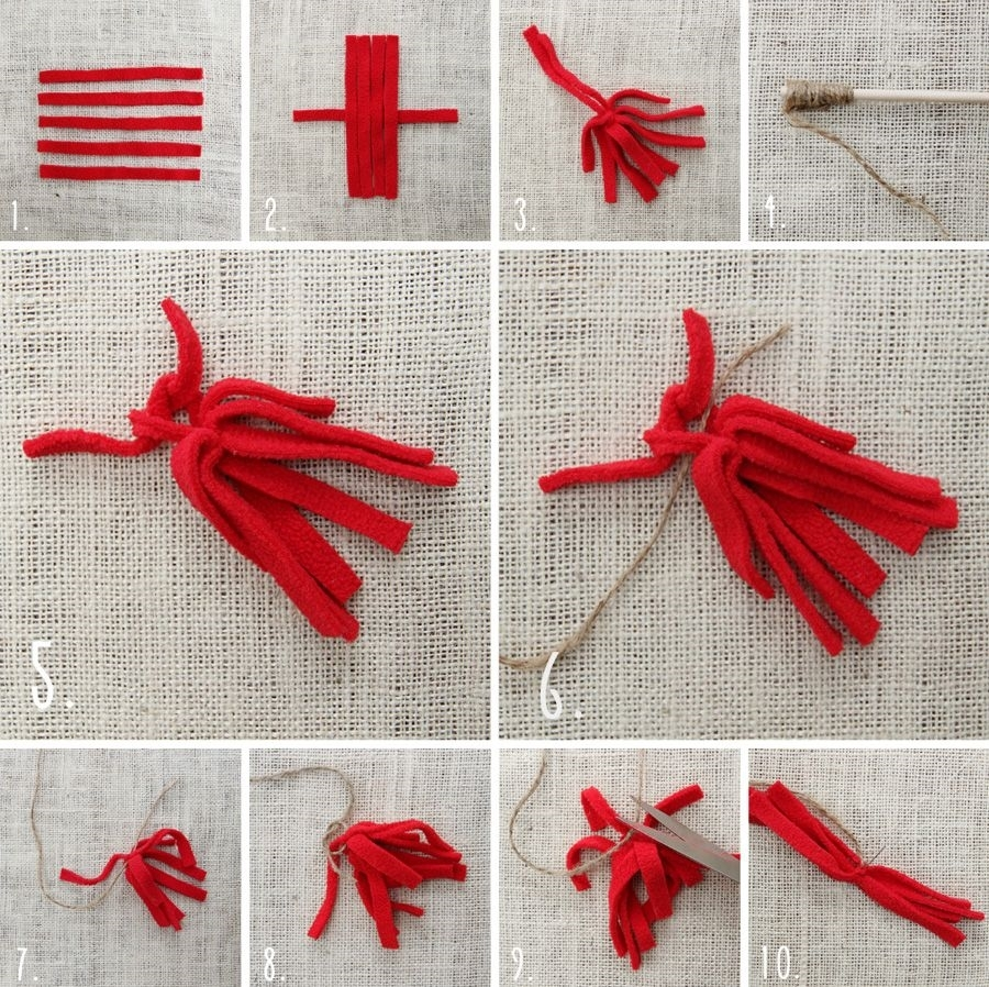 YYCRAFT 100 Pompon Glitterati 25 Mm Rossi: Per Fai Da Te, Decorazioni Feste E Giocattoli Per Gatti