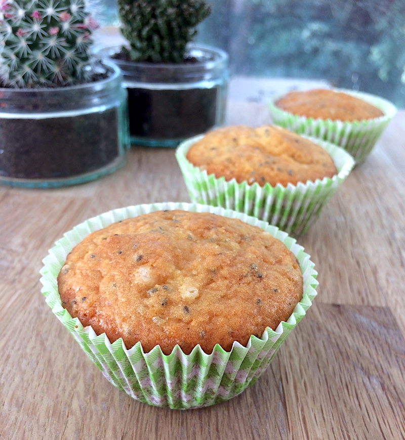 Ricetta dolce per l’estate: muffin al limone con semi di chia