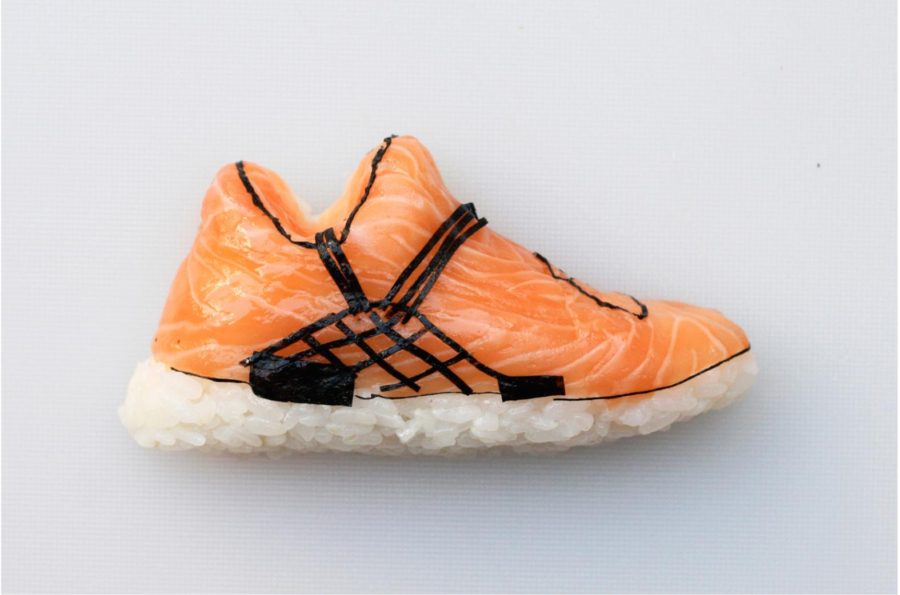 Le scarpe fatte col sushi