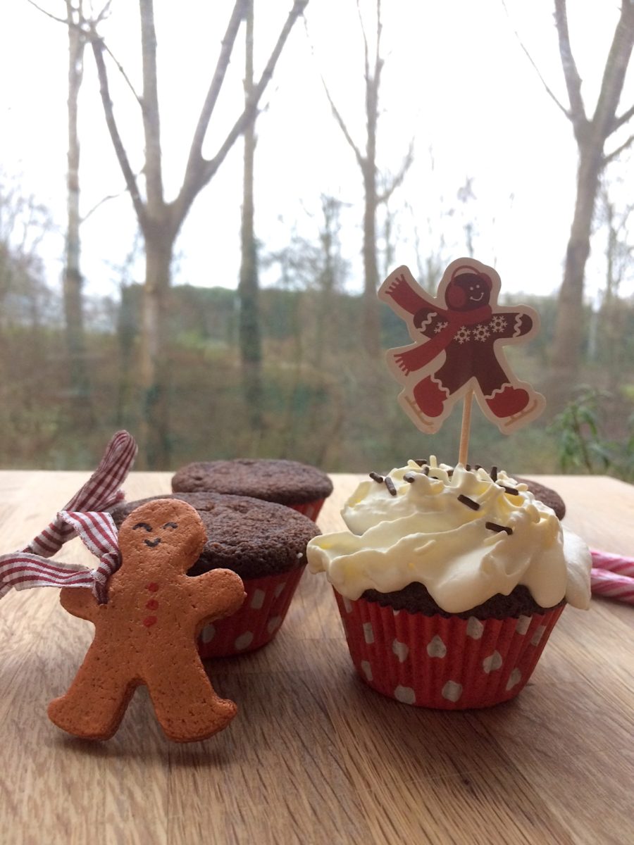 Ricetta cupcake al cacao per Natale