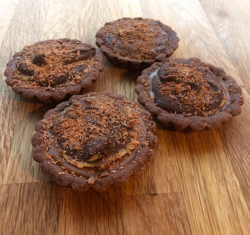 Crostatine al cioccolato e caramello: la ricetta per il tuo San Valentino