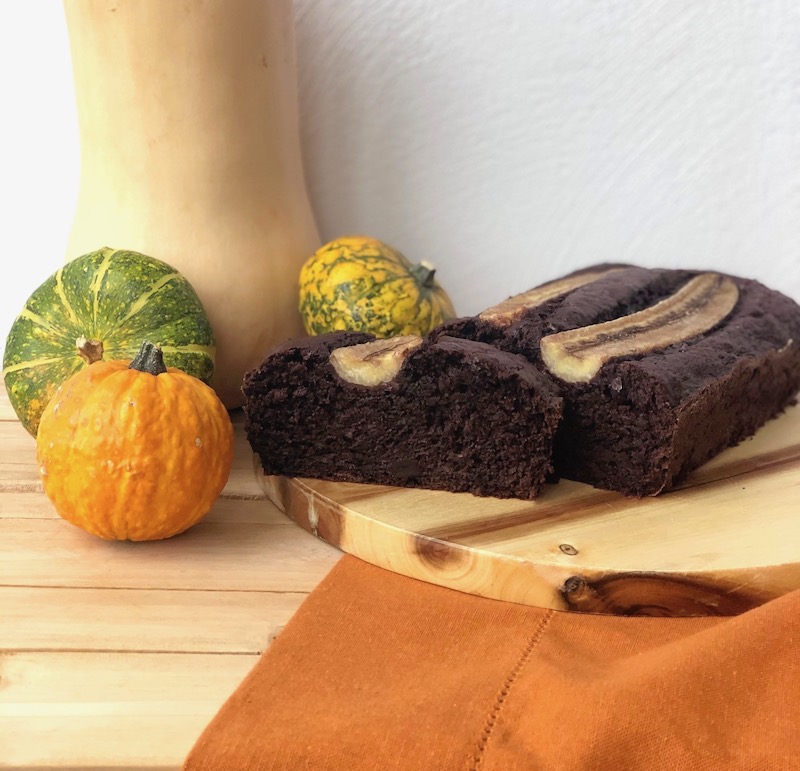 merenda dell'autunno banana bread al cioccolato