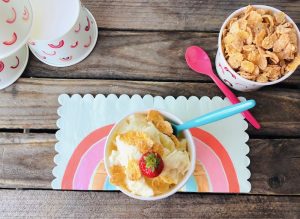 Gelato cremoso latte e cereali