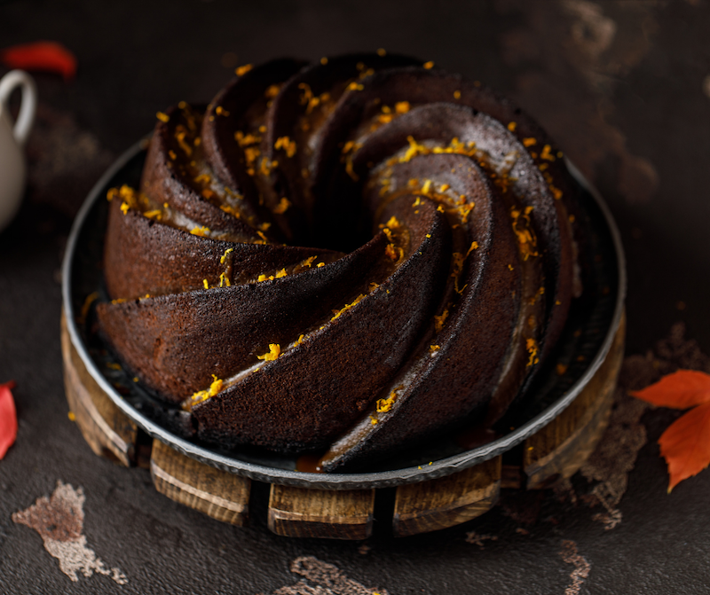 Torta dolci Pattini al cacao e arancia