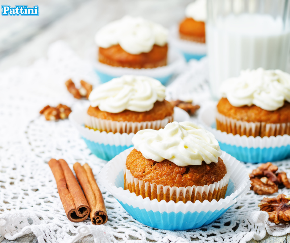 Cupcake alle carote e cannella Dolci pattìni