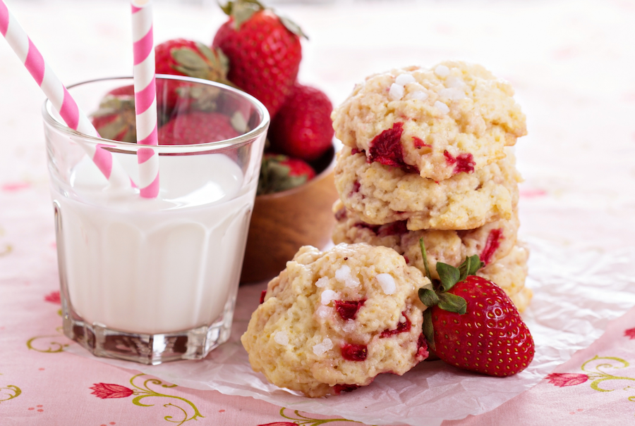 Biscotti alle fragole soffici