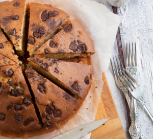 torta con gocce di cioccolato