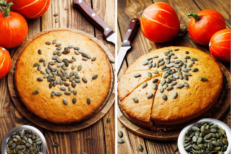 Torta facile alla zucca con semi